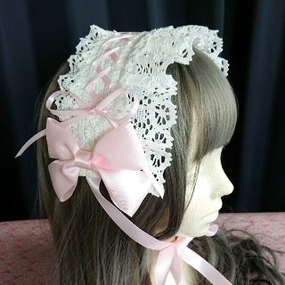 BABY,THE STARS SHINE BRIGHT - ヘッドドレス オフ白×ピンクの通販 by
