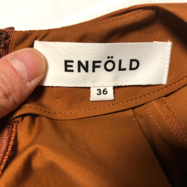 エンフォルド☆ENFOLD☆テラコッタカラーブラウス