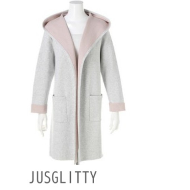 JUSGLITTY(ジャスグリッティー)の最終値下 ジャスグリッティー ロングカーデ レディースのトップス(カーディガン)の商品写真