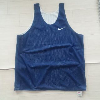 ナイキ(NIKE)のNIKE リバーシブルタンクトップ L ネイビー ホワイト(タンクトップ)