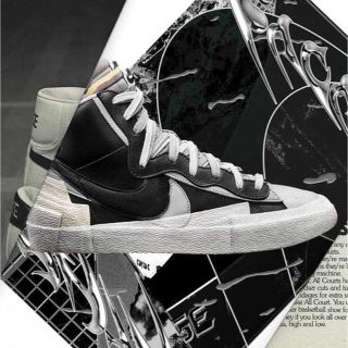 サカイ(sacai)のNIKE SACAI BLAZER MID BLACK(スニーカー)