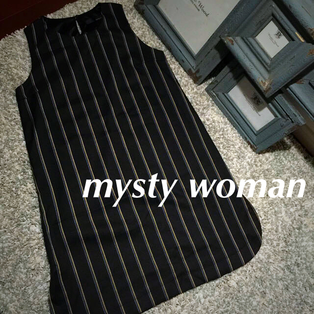 mysty woman(ミスティウーマン)の💙mysty woman💙ワンピ F レディースのワンピース(ひざ丈ワンピース)の商品写真