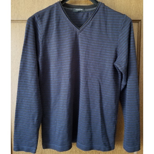 Vネック長袖シャツ メンズのトップス(Tシャツ/カットソー(七分/長袖))の商品写真