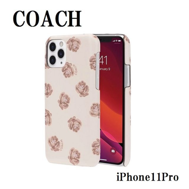 【COACH】 Leather Slim Wrap iPhone11Pro iPhoneケース