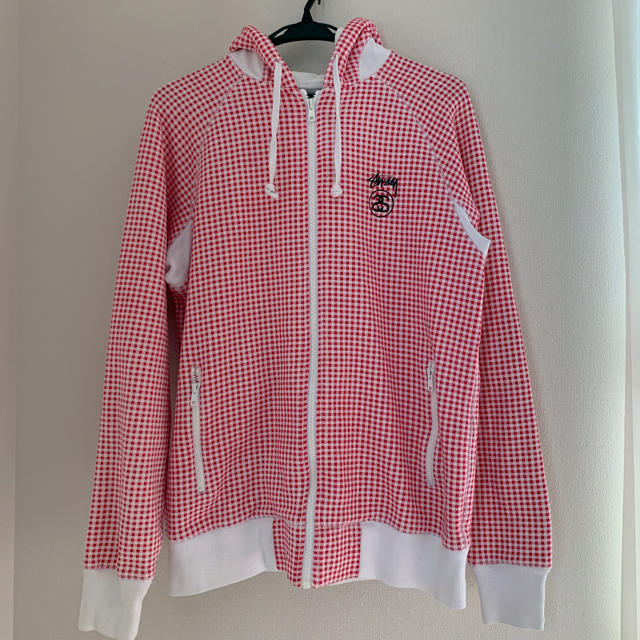 STUSSY - ステューシー ギンガムチェックパーカーの通販 by ぽん