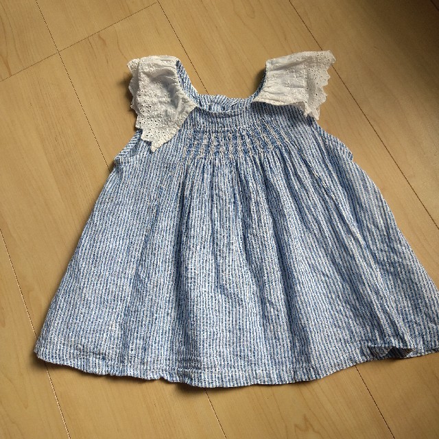 Seraph(セラフ)のセラフ　ストライプチュニック　90 キッズ/ベビー/マタニティのキッズ服女の子用(90cm~)(Tシャツ/カットソー)の商品写真