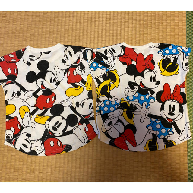 Disney(ディズニー)のミッキー&ミニー⭐︎Tシャツ2点セット⭐︎ キッズ/ベビー/マタニティのキッズ服女の子用(90cm~)(Tシャツ/カットソー)の商品写真