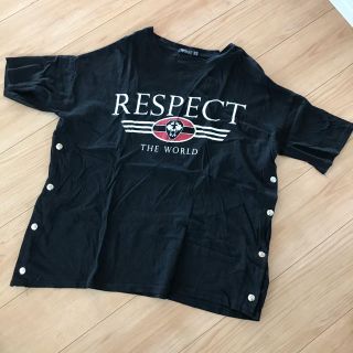 ベルシュカ(Bershka)のTシャツ 黒 レディース　Bershka(Tシャツ(半袖/袖なし))