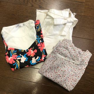 ジーユー(GU)のキッズ　女の子　150㎝　Tシャツ　スカート　新品(その他)