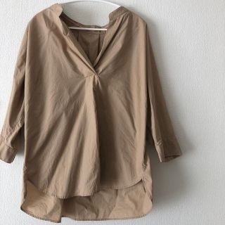 ユニクロ(UNIQLO)の抜襟シャツ(シャツ/ブラウス(長袖/七分))