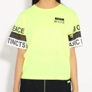 ピンクラテ(PINK-latte)の新品 ピンクラテ 袖ロゴメッシュ Ｔシャツ １６０(Tシャツ/カットソー)