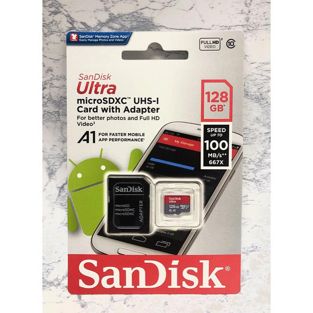 SanDisk(サンディスク)のSanDisk microSDカード 128GB スマホ/家電/カメラのPC/タブレット(PC周辺機器)の商品写真