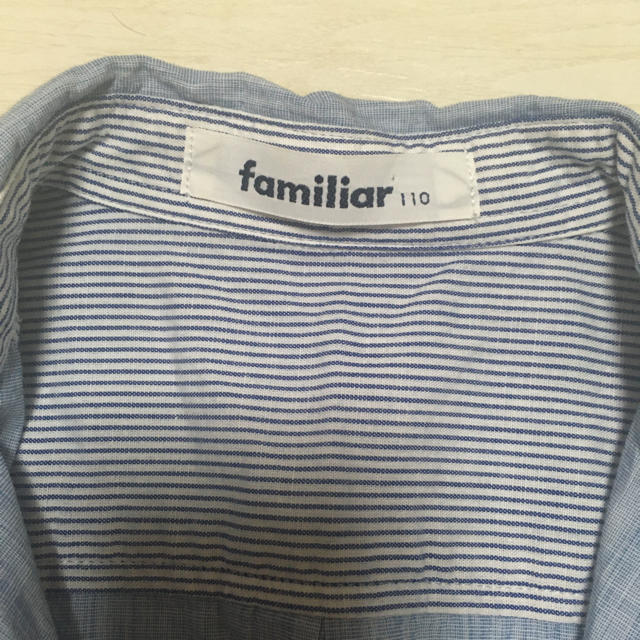 familiar(ファミリア)の(美品)familiar 男児シャツ キッズ/ベビー/マタニティのキッズ服男の子用(90cm~)(ブラウス)の商品写真