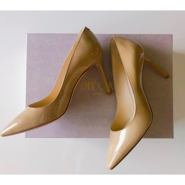 JIMMY CHOO - 新品 ジミーチュウ パンプス ROMY85 ヌードベージュ 36