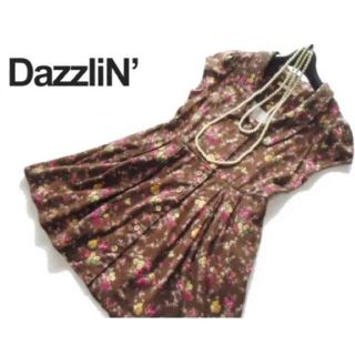 ダズリン(dazzlin)のダズリン 花柄 ミニワンピース (ミニワンピース)