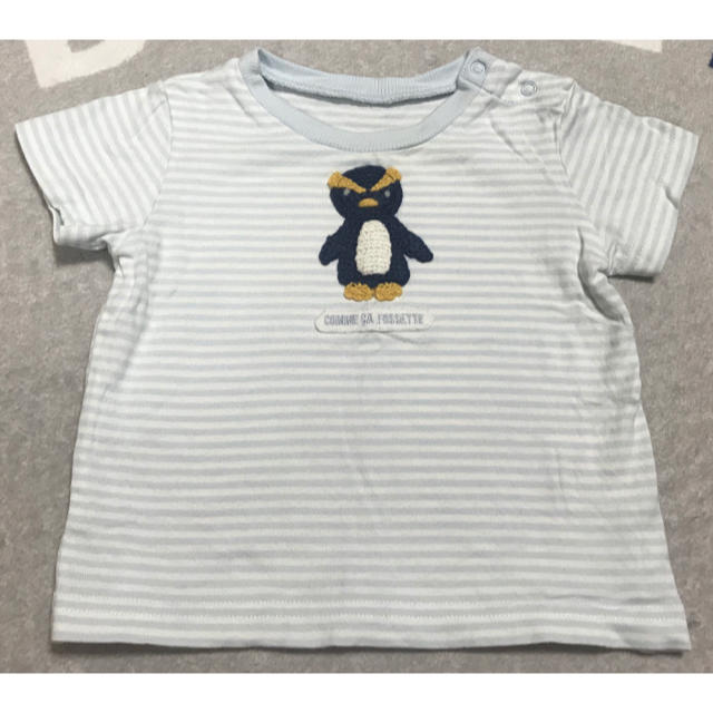 COMME CA ISM(コムサイズム)のコムサフォセット★半袖Ｔシャツ★70★中古★COMMECA コムサ ペンギン キッズ/ベビー/マタニティのベビー服(~85cm)(Ｔシャツ)の商品写真