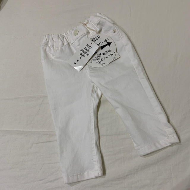 DILASH(ディラッシュ)のT♡Rくん専用　新品未使用　白　パンツ　80 キッズ/ベビー/マタニティのベビー服(~85cm)(パンツ)の商品写真