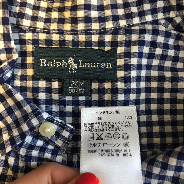 Ralph Lauren(ラルフローレン)の未使用　ラルフローレン　シャツ　90 キッズ/ベビー/マタニティのキッズ服男の子用(90cm~)(ブラウス)の商品写真