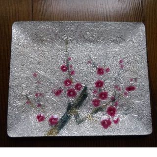 七宝焼き　角皿　新・中古品　5枚組(食器)