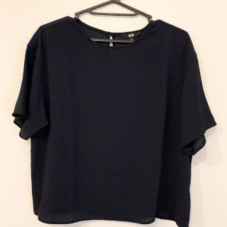 ユニクロ(UNIQLO)の【UNIQLO】楊柳シフォン トップス(シャツ/ブラウス(半袖/袖なし))