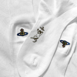 ヴィヴィアンウエストウッド(Vivienne Westwood)の希少 マルチオーブ刺繍ハイソックス(ソックス)