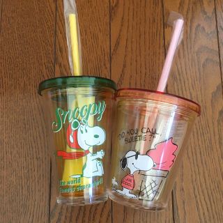 スヌーピー(SNOOPY)のスヌーピー  ストロータンブラー 2個セット(タンブラー)