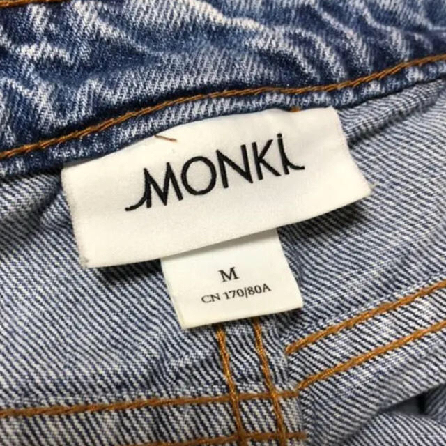 Monki(モンキ)のオーバーオール　モンキ　デニム レディースのパンツ(サロペット/オーバーオール)の商品写真