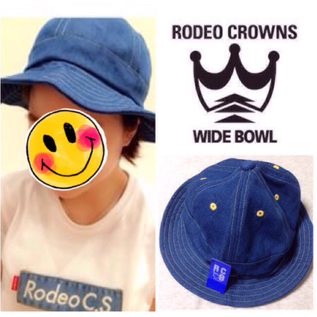 RODEO CROWNS WIDE BOWL(ロデオクラウンズワイドボウル)の未使用♡デニムバケツハット(タグ付き) レディースの帽子(ハット)の商品写真