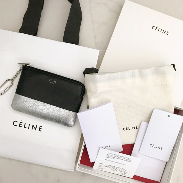 セリーヌCELINE 限定ソロコインケース キーケース バイカラーミニウォレット