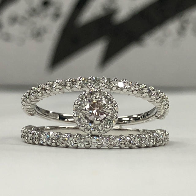 希少石　天然ピンクダイヤモンド　リング　新品 レディースのアクセサリー(リング(指輪))の商品写真