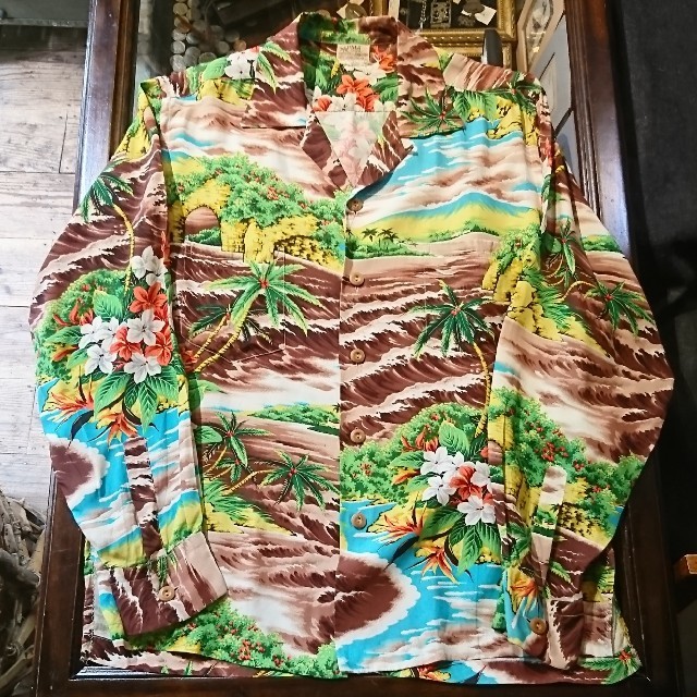 有名なブランド ヴィンテージ パリ ハワイアン シャツ pali hawaiian