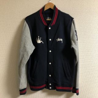 ステューシー(STUSSY)のstussy  ジャケット　総柄パーカー(スタジャン)