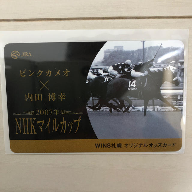 JRA 競馬 オッズカード レア ナリタブライアン ウオッカ ピンクカメオ 札幌 エンタメ/ホビーのコレクション(その他)の商品写真