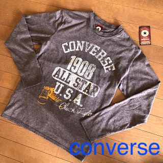 コンバース(CONVERSE)の【美品】converse コンバース 長袖 Tシャツ ロゴプリント  カットソー(Tシャツ(長袖/七分))