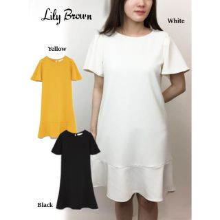 リリーブラウン(Lily Brown)の【新品】Lily Brown リリーブラウン　ローウエストワンピース(ひざ丈ワンピース)