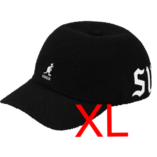 supreme kangol cap 黒 XLサイズ-