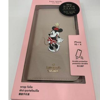 ケイトスペードニューヨーク(kate spade new york)の【新品・未開封】ケイトスペード iPhone X/XS 手帳型 ケース ミニー(iPhoneケース)