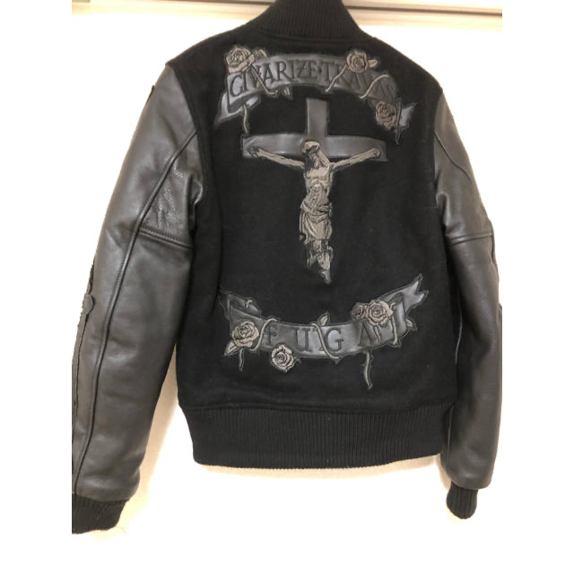 FUGA civarize travas高額トリプルネーム刺繍レザースタジャン 豪華