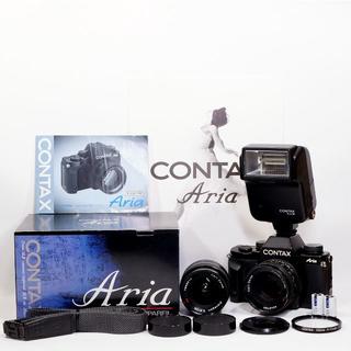 キョウセラ(京セラ)の【美品】アリア CONTAX Aria 2本レンズ＋付属品多数(フィルムカメラ)