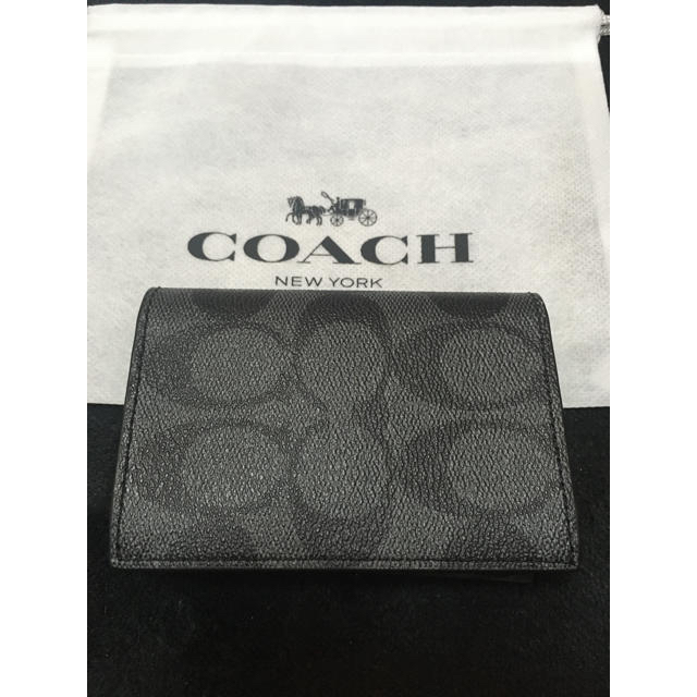 COACH(コーチ)のCOACH カードケース　名刺入れ　新品 メンズのファッション小物(名刺入れ/定期入れ)の商品写真