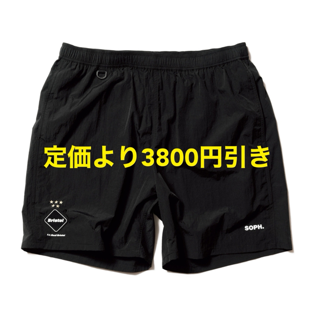 F.C.R.B.(エフシーアールビー)のFCRB20SS MESH BACK POCKET SHORTS  ブラック S メンズのパンツ(ショートパンツ)の商品写真