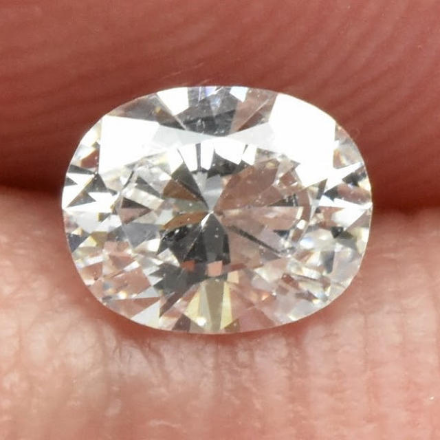 二点で　専用【中央宝石研究所】0.425ct ダイヤモンド ルース オーバル