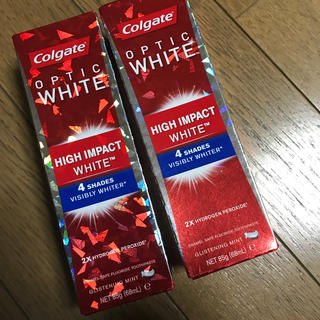 新品 Colgate コルゲート オプティックホワイト ホワイトニング 歯磨き粉(歯磨き粉)
