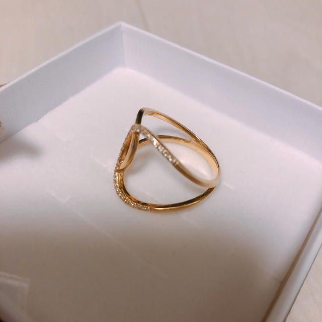JEWELRY TSUTSUMI(ジュエリーツツミ)の超美品　K18 ダイヤリング　イエローゴールド レディースのアクセサリー(リング(指輪))の商品写真