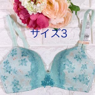 アモスタイル(AMO'S STYLE)の夢みるブラプレミアムエアリーさららノンワイヤーブラ単品　サイズ3 アモスタイル (ブラ)