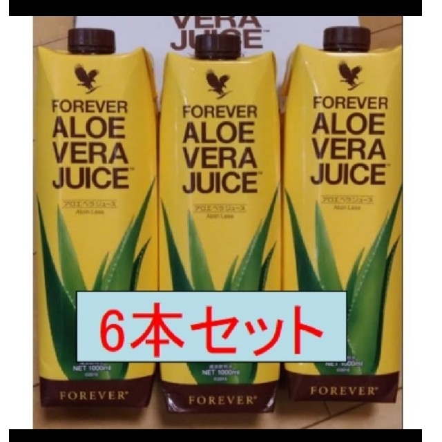 アロエベラジュース　1L × 6本食品/飲料/酒