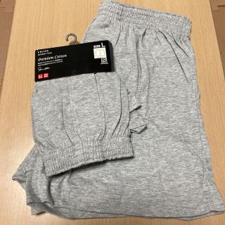 ユニクロ(UNIQLO)のユニクロ ニットボクサートランクス グレー サイズL 2枚 新品(ボクサーパンツ)