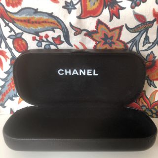 シャネル(CHANEL)のCHANEL シャネル  メガネ入れ　サングラスケース　多少難あり　黒色(サングラス/メガネ)