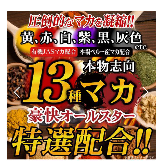 マカ 13種 豪快オールスター 食品/飲料/酒の健康食品(その他)の商品写真