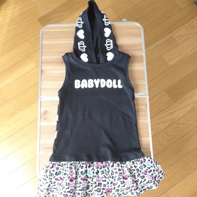 BABYDOLL(ベビードール)のベビードール  110センチ ヒョウ柄ワンピース キッズ/ベビー/マタニティのキッズ服女の子用(90cm~)(ワンピース)の商品写真